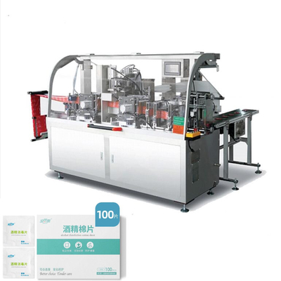 Tecido molhado automático do de alta capacidade que faz o uso da máquina para limpezas molhadas do álcool