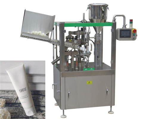 Máquina de selagem de enchimento do tubo facial do limpador para a tubulação macia 3KW 250ml