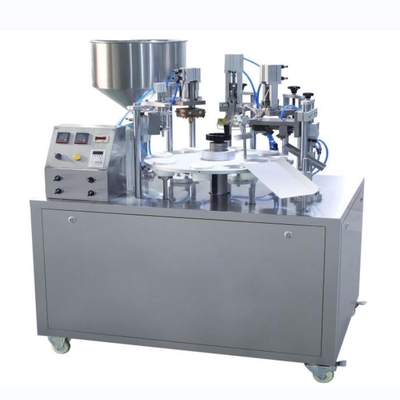 Máquina de preenchimento e vedação de tubos de pasta de plástico para alimentos