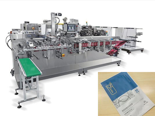 Máquina de enchimento de dobramento de alimentação 70packs/Min do saquinho da máscara facial