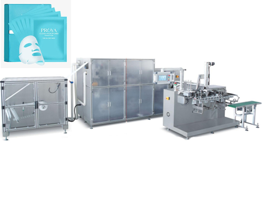 Máquina de embalagem facial automática completa cosmética 50Hz da máscara tecida não