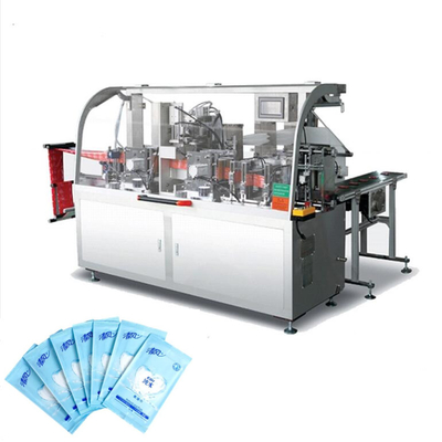Certificação molhada do CE do controle do PLC da máquina de embalagem do tecido do de alta capacidade, máquina de embalagem molhada das limpezas da multi-função