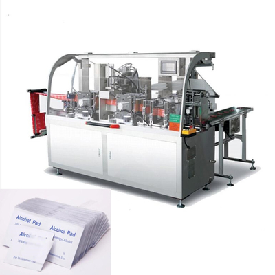 Desinfetando a máquina de embalagem molhada 80-100bags/min da almofada do álcool das limpezas