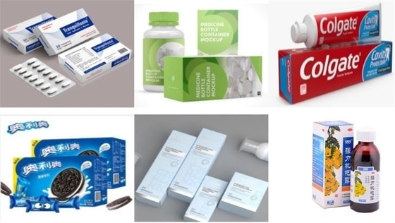 Máquina de encadernação descartável automática da máscara protetora, máquina de embalagem médica da caixa de papel para o biscoito/dentífrico/cosmético