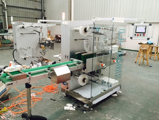Máquina de empacotamento Overwrapping do celofane da caixa cosmética