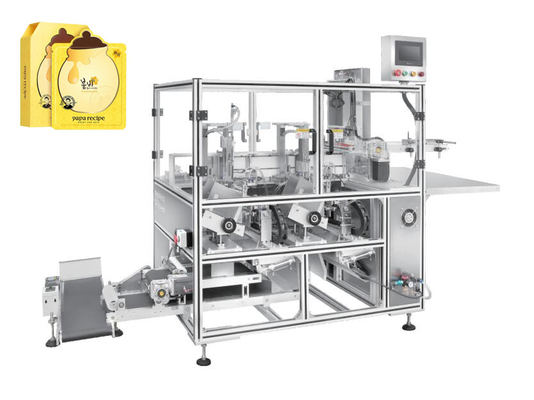 Máquina de embalagem de dobramento 220V da máscara cosmética automática 500 quilogramas