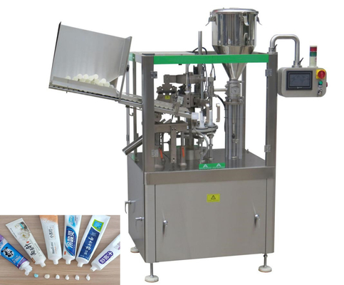 Creme de selagem de enchimento da mão do dentífrico da máquina do tubo macio automático