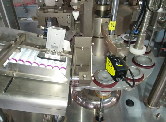 Máquina de enchimento totalmente automático do tubo para a pasta de creme macia do dentífrico do metal