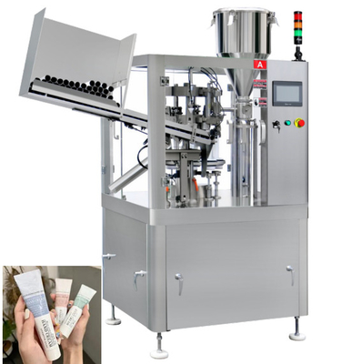 Máquina de enchimento totalmente automático do tubo para a pasta de creme macia do dentífrico do metal
