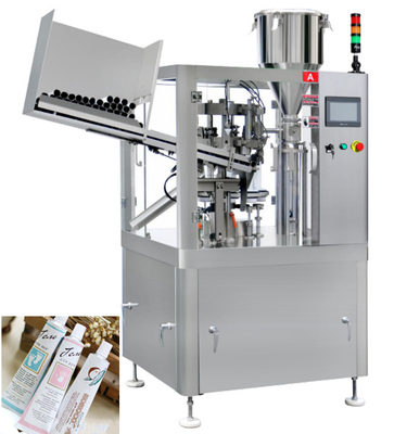 Tubo plástico de alumínio de enchimento de creme 200mm da máquina da selagem da pomada