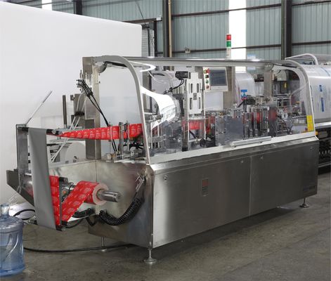 Máquina de embalagem de lenços umedecidos de saquinho único de alta velocidade Máquina de embalagem de almofada de preparação de álcool com vedação de quatro lados