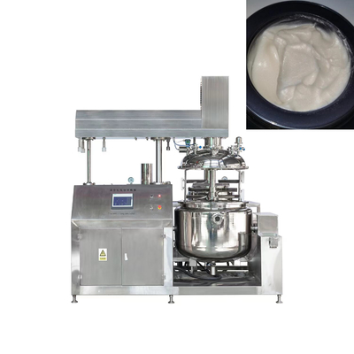 304/316L tanque de mistura de vácuo líquido emulsionar tanque homogeneizador com aquecimento elétrico loção corporal máquina de fazer creme facial