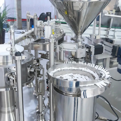 Máquina de enchimento de seringa de adesivo viscoelástico de pequena dimensão automática