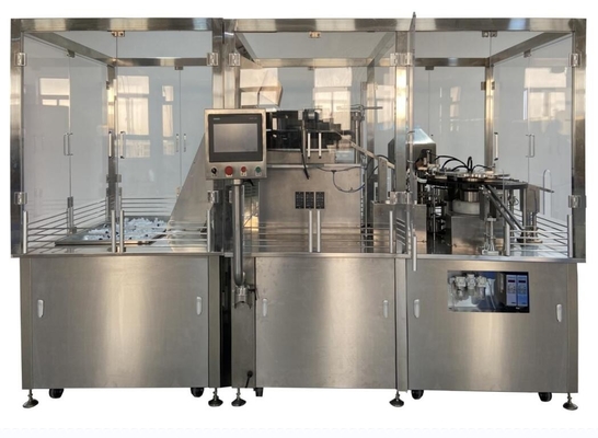 Máquina automática de preenchimento da seringa com gel líquido, de preenchimento da tampa, de rotulagem, de injecção, de preenchimento