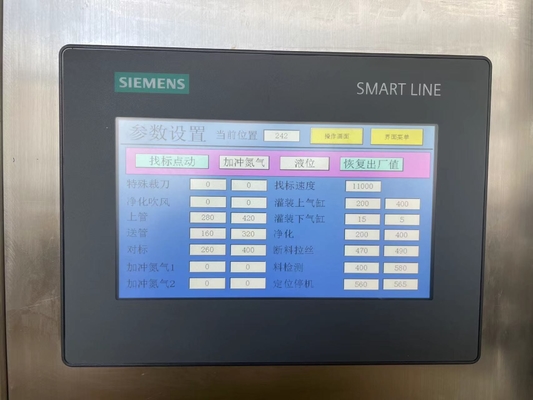 Máquina automática de preenchimento e vedação de tubos de plástico