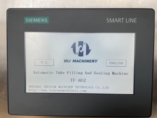 Máquina semi-automática de preenchimento e vedação de pasta com precisão de ± 1% e sistema de controlo PLC