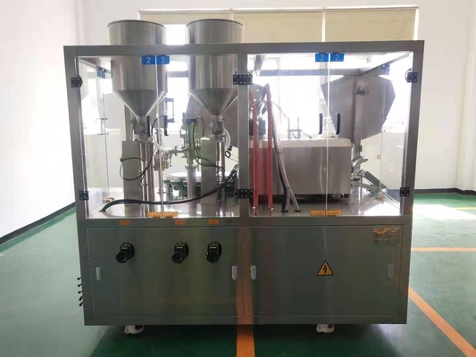 Máquina automática de enchimento de creme de tubo macio de alta velocidade, máquina de enchimento e vedação de loções