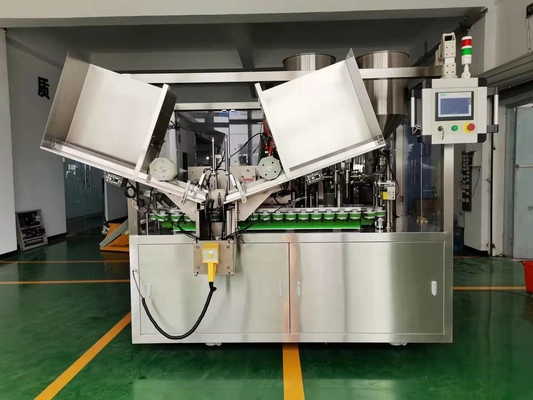 Máquina automática de enchimento de creme de tubo macio de alta velocidade, máquina de enchimento e vedação de loções
