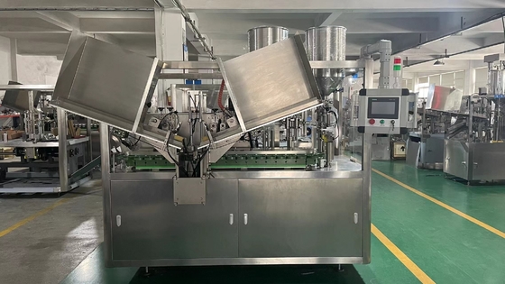 Máquina automática de enchimento de creme de tubo macio de alta velocidade, máquina de enchimento e vedação de loções