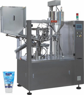 Máquina de embalagem de pasta cosmética creme de plástico cola de alumínio macia cauda de tubo pequeno pistão de alta velocidade de enchimento e vedação