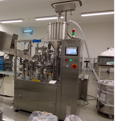 Máquina de creme cosmética de alumínio de enchimento e de selagem do tubo plástico macio automático da máquina do tubo de dentífrico do tubo de enchimento