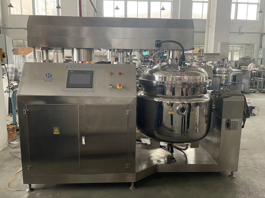 Máquina de mistura de laboratório de pasta de dente de alta qualidade Emulsionador a vácuo Tanque de mistura de homogeneização emulsionante a vácuo