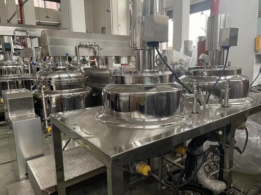 Máquina química de fabricação de sabonetes líquidos homogeneizador misturador de cosméticos aquecimento de aço inoxidável tanque de mistura com duas camadas