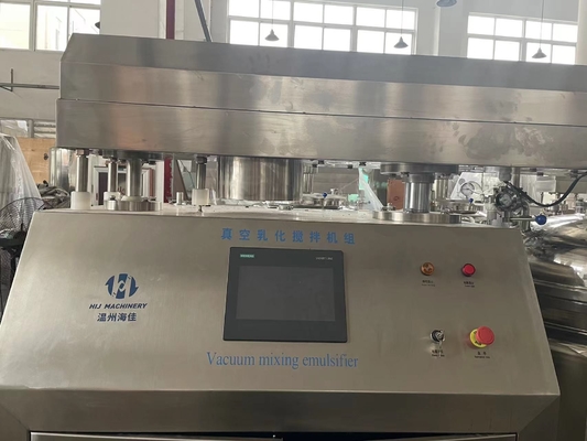 Máquina de mistura de laboratório de pasta de dente de alta qualidade Emulsionador a vácuo Tanque de mistura de homogeneização emulsionante a vácuo