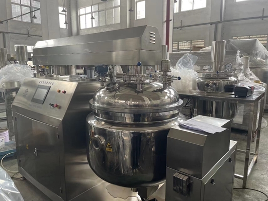 Máquina de mistura de laboratório de pasta de dente de alta qualidade Emulsionador a vácuo Tanque de mistura de homogeneização emulsionante a vácuo