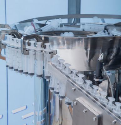 Máquina automática de enchimento de seringas pré-cheias 220V 380V Certificada CE