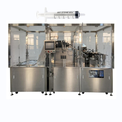 Máquina automática rotativa de preenchimento de seringas preenchidas com gel de plástico