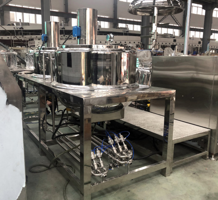 Máquinas para misturar pastas homogeneizadoras a vácuo, tanques de mistura de pastas, máquinas para fazer loções e cremes corporais