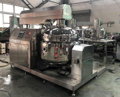 Máquina de mistura de laboratório de pasta de dente de alta qualidade Emulsionador a vácuo Tanque de mistura de homogeneização emulsionante a vácuo