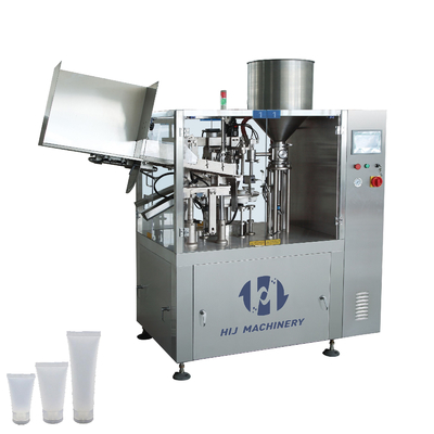 Máquina automática de enchimento e vedação de tubos cosméticos