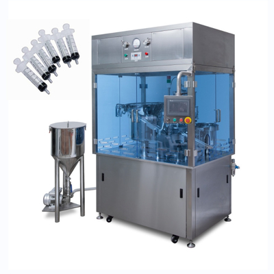 Máquina de Enchimento de Seringa Máquina Automática de Enchimento de Seringa de Plástico Máquina de Cobertura de Seringa de Gel Máquina de Enchimento de Seringas Pré-Enchidas