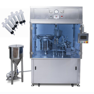 Máquina automática de enchimento de seringas de aço inoxidável 8 ml/1800 - 2100 por hora