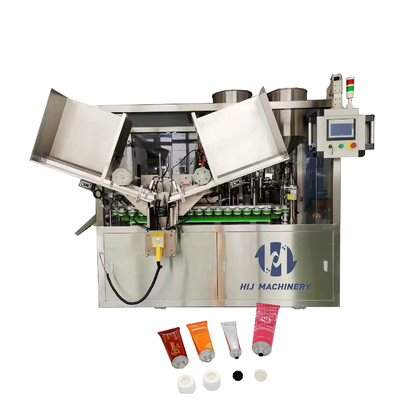 Máquina automática de enchimento de creme de tubo macio de alta velocidade, máquina de enchimento e vedação de loções