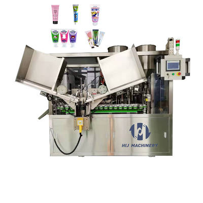 Máquina automática de preenchimento e vedação de tubos de plástico macio para tubos de creme cosmético de alumínio
