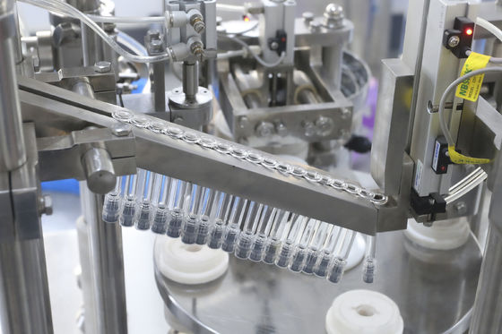 Máquina Automática de Enchimento de Seringas Pré-Cheias com Tampa Luer Lock para Enchimento e Vedação de Seringas de Vidro com Gel