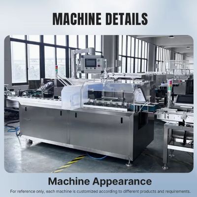 Máquina automática de embalagem 80 caixas/min