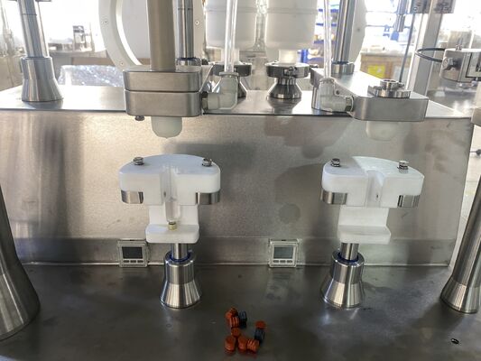 Máquina de enchimento de frascos e seringas pré-carregadas com fluxo laminar