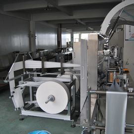 Tecido molhado de alta velocidade que faz a máquina, máquina de embalagem molhada do guardanapo da cantina