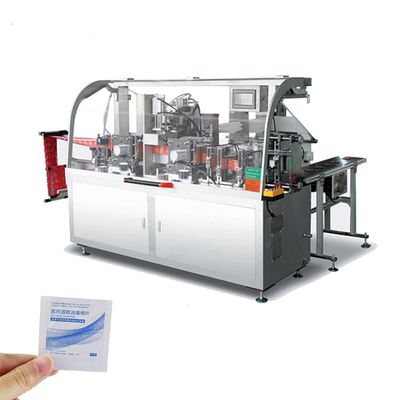 comprimento 60Bags/Min Alcohol Pad Packing Machine de 125mm