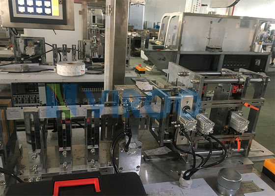 Dobradura de dobramento horizontal molhada do vertical 8 da máquina de embalagem das limpezas do álcool 4