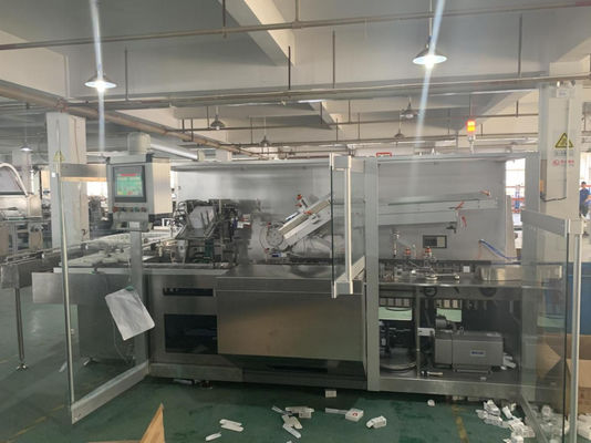 O PLC automático da máquina de embalagem da caixa de AISI 304 controlou 120 caixas/minuto