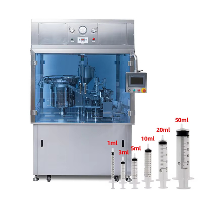 Máquina automática de enchimento de seringas de plástico com certificação CE