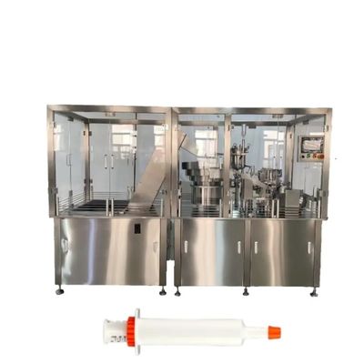 Máquina automática de enchimento e tamponamento de seringa de isca de gel para baratas