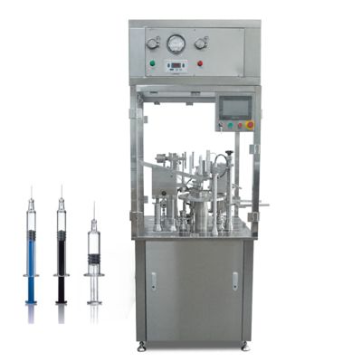 Máquina de Enchimento de Seringas para Vacinas, com Gel Cosmético de Alta Viscosidade, Pasta Dental, Vedação, Obstrução, Trava e Isca