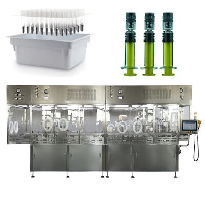 Máquina de enchimento de seringas pré-enchidas RTU automatizada de alta velocidade para fabricação estéril