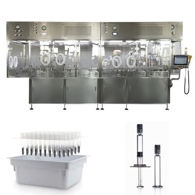 Máquina Automática de Enchimento de Seringas Pré-Cheias com Tampa Luer Lock para Enchimento e Vedação de Seringas de Vidro com Gel